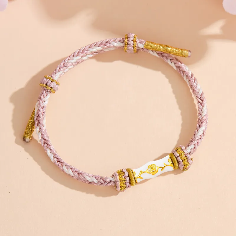 Lao Feng Xiang S925 Silver Bracelets Unisex-11