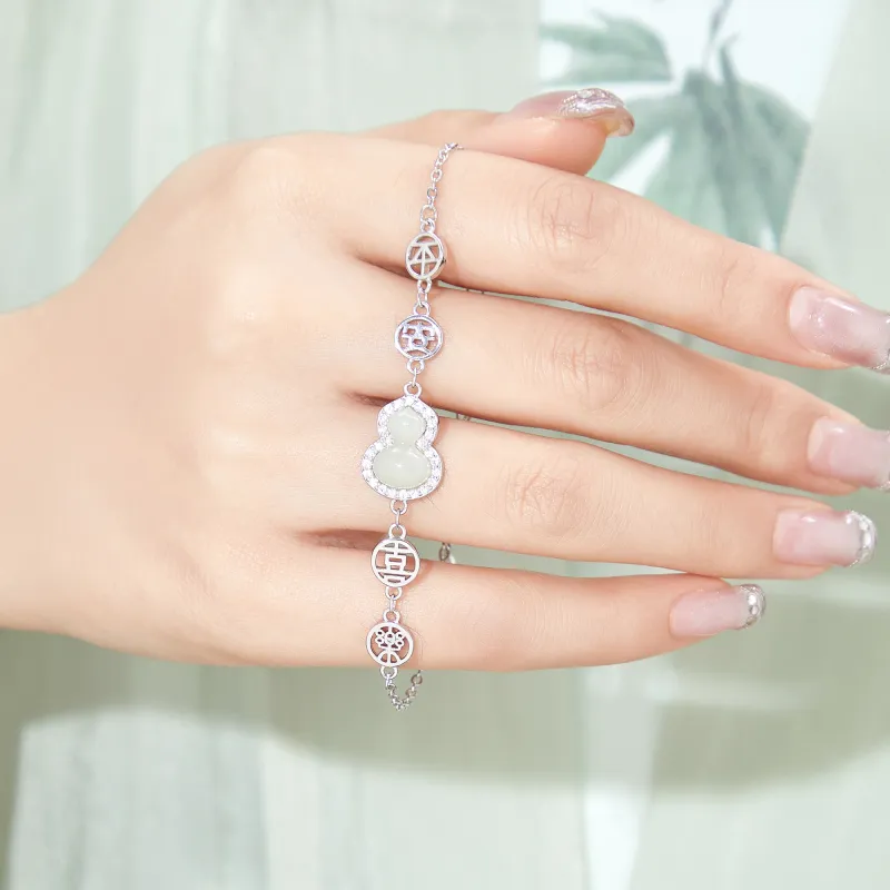 Lao Feng Xiang S925 Sterling Silver Bracelet Girl Women's-6