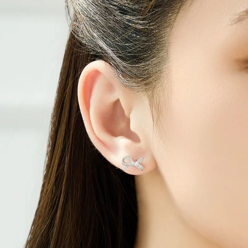 Lao Feng Xiang S999 Fine Silver Earrings Women's-6