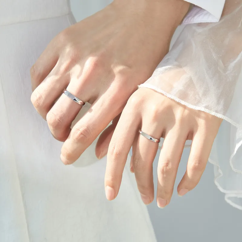 Lao Feng Xiang S925 Silver Rings Unisex-3