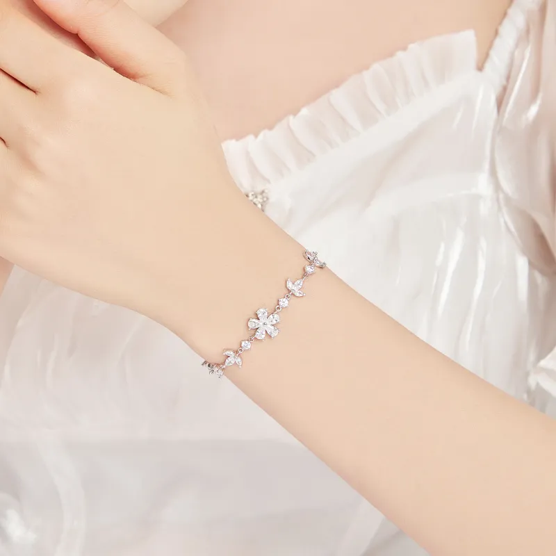 Lao Feng Xiang S925 Silver Bracelets Women's-2