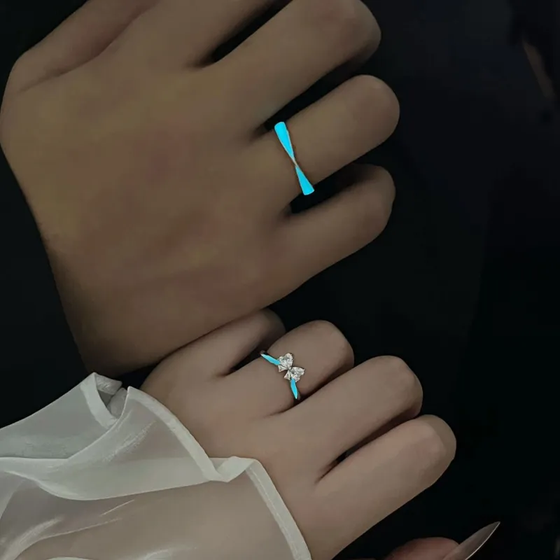 Lao Feng Xiang S925 Silver Rings Women's-7