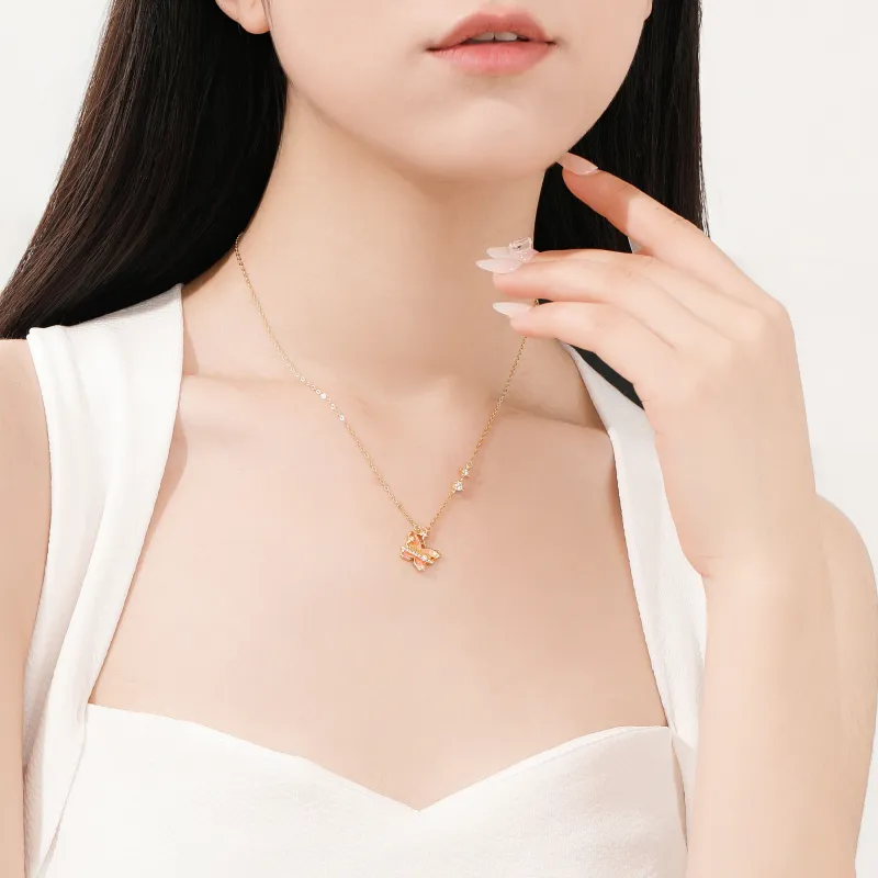 Lao Feng Xiang 925 Sterling Silver Necklaces Women's-2