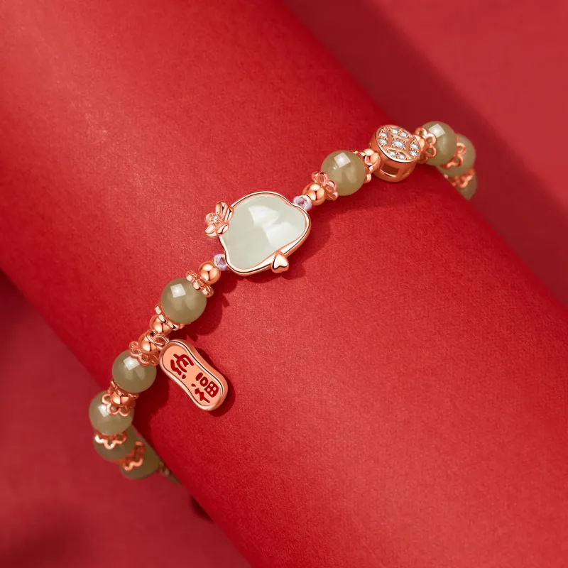Lao Feng Xiang S925 Sterling Silver Bracelets Women's-12