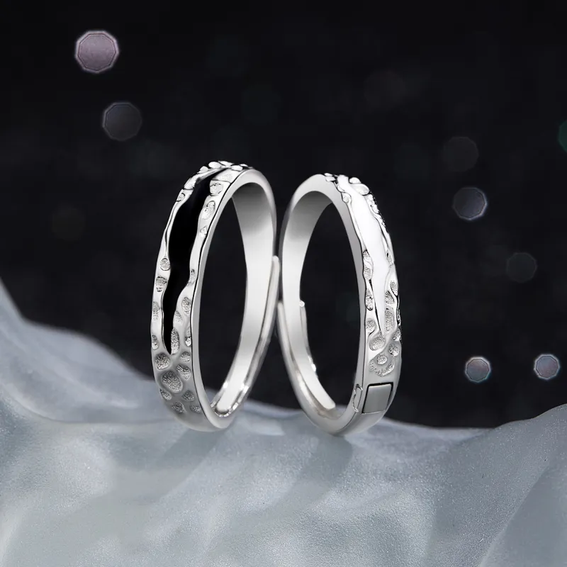 Lao Feng Xiang S925 Silver Rings Unisex-3