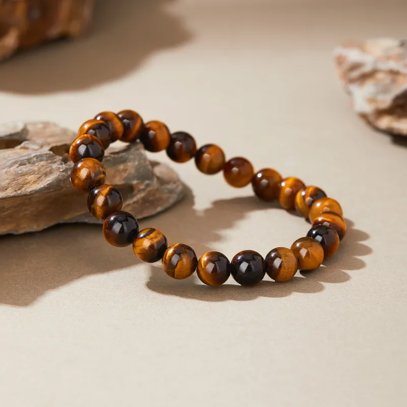Lao Feng Xiang Tiger's Eye Stone Bracelets Unisex-10