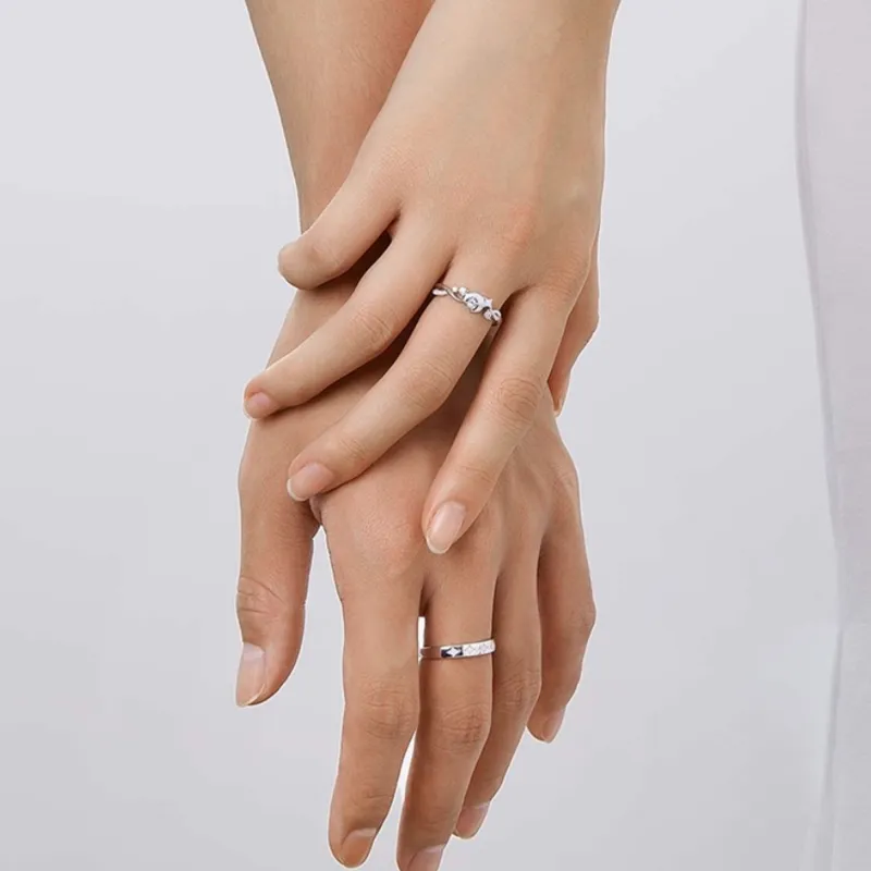 Lao Feng Xiang S925 Silver Rings Unisex-2