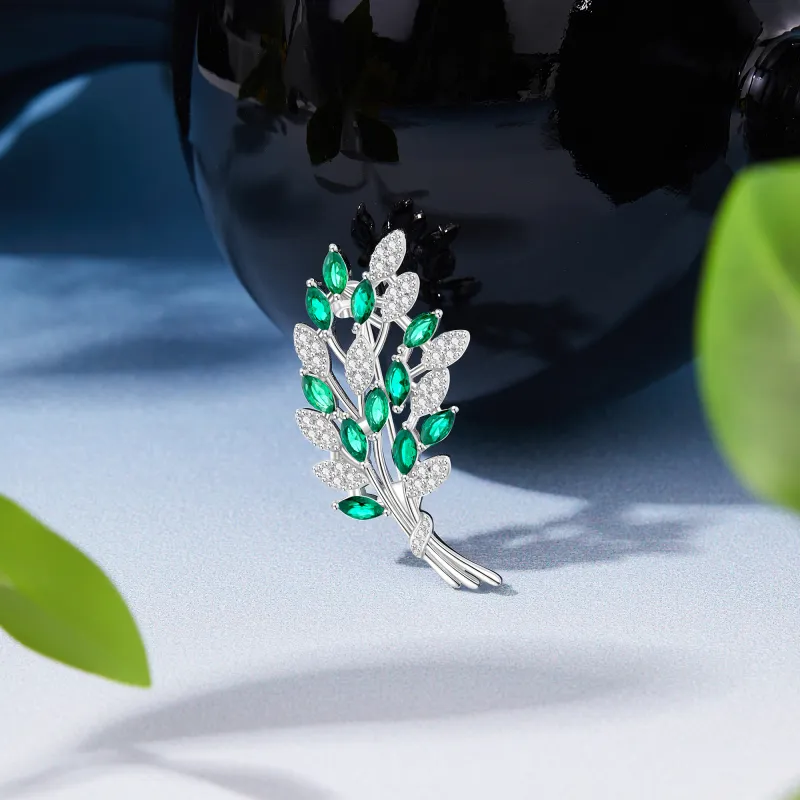 Lao Feng Xiang S925 Silver Brooches Women's-2