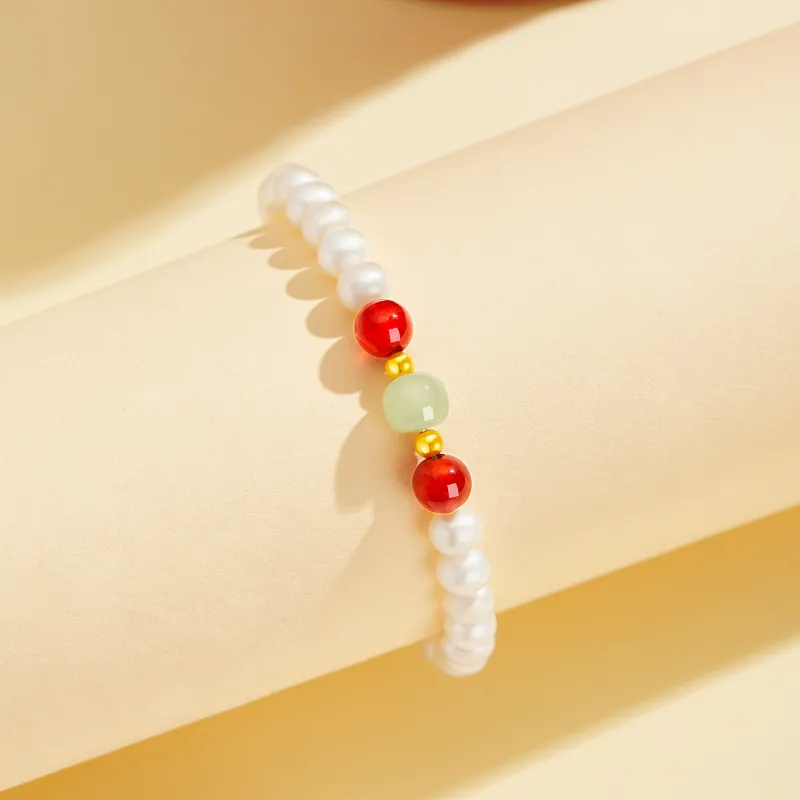 Lao Feng Xiang Pearl Bracelets Women's-1