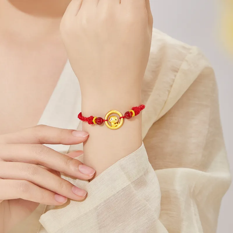 Lao Feng Xiang S925 Silver Bracelets Unisex-3