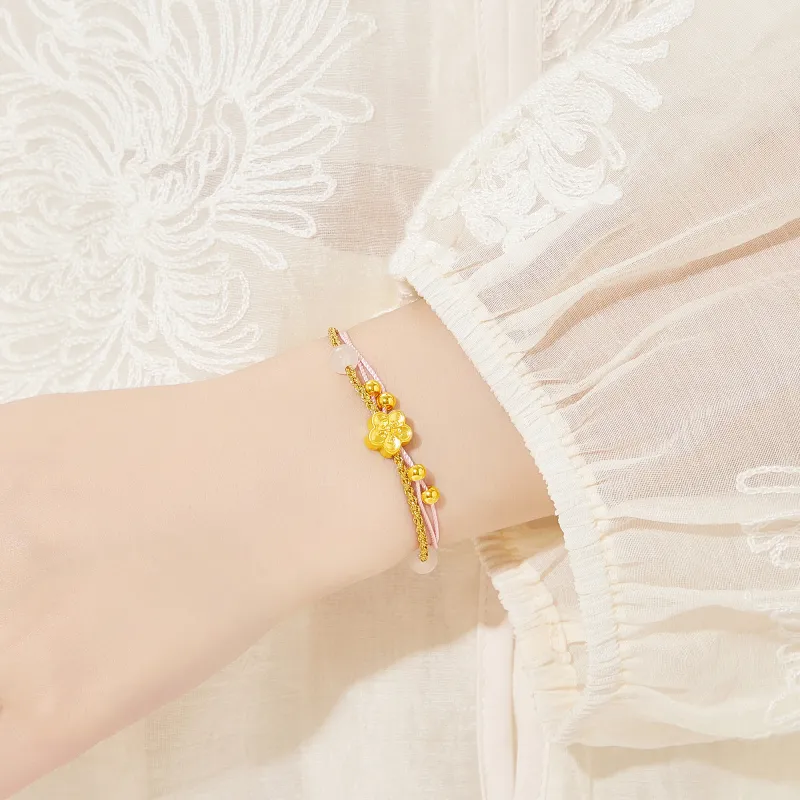 Lao Feng Xiang 925 Sterling Silver Bracelets Women's-5