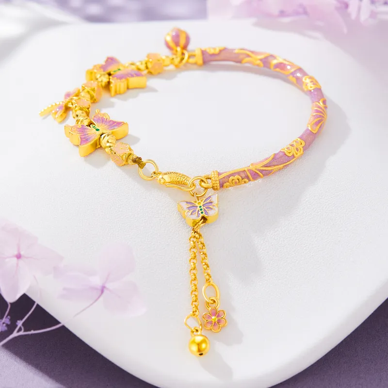 Lao Feng Xiang S925 Silver Bracelets Women's-5