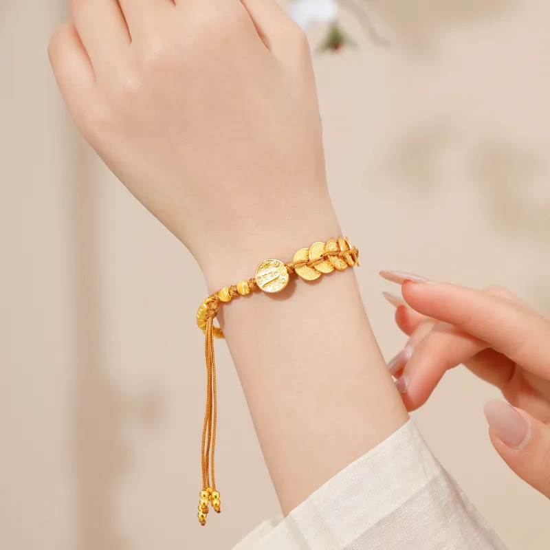 Lao Feng Xiang S925 Silver Bangles Women's-13