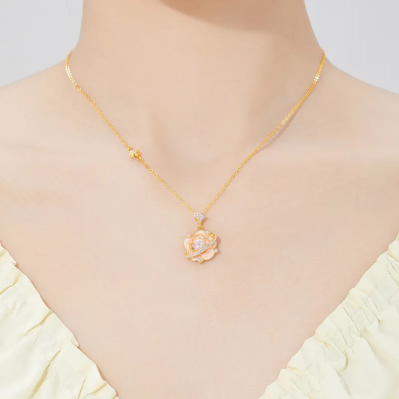 Lao Feng Xiang 925 Sterling Silver Necklaces Women's-6