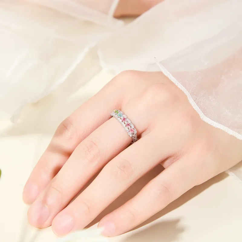 Lao Feng Xiang Natural Tourmaline Rings Women's-2
