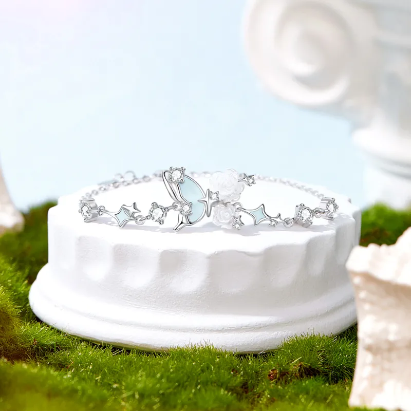 Lao Feng Xiang S925 Silver Bracelets Women's-5