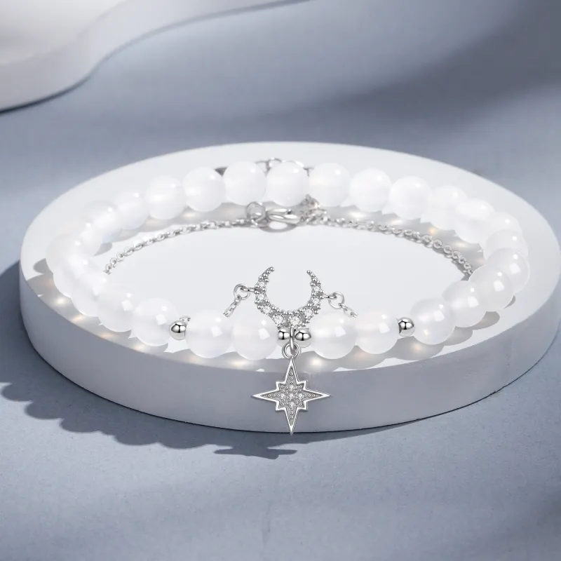 Lao Feng Xiang Natural Chalcedony Bracelets Unisex-1