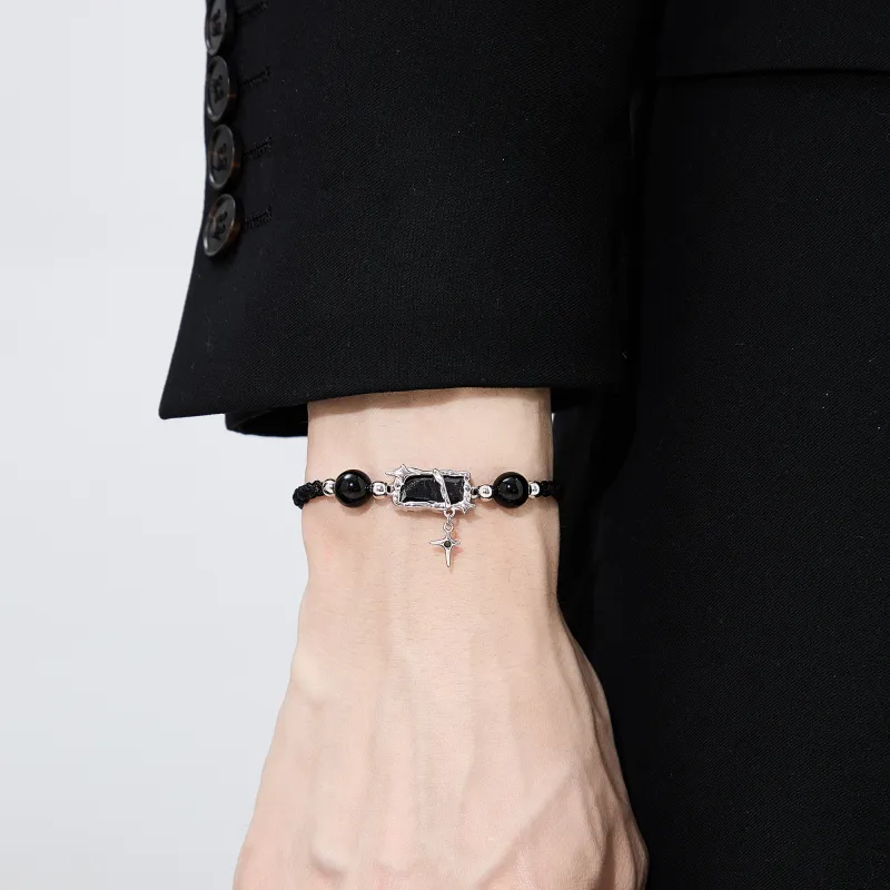 Lao Feng Xiang Natural Chalcedony Bracelets Unisex-5