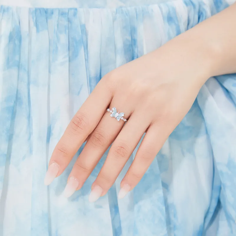 Lao Feng Xiang S925 Silver Rings Women's-5