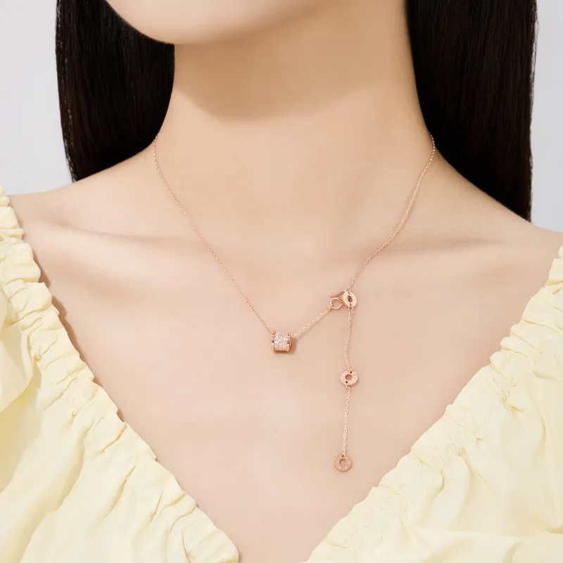 Lao Feng Xiang S999 Fine Silver Necklaces Women's-12