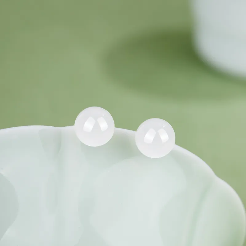 Lao Feng Xiang S925 Silver Pair Of Stud Earrings Women's-2