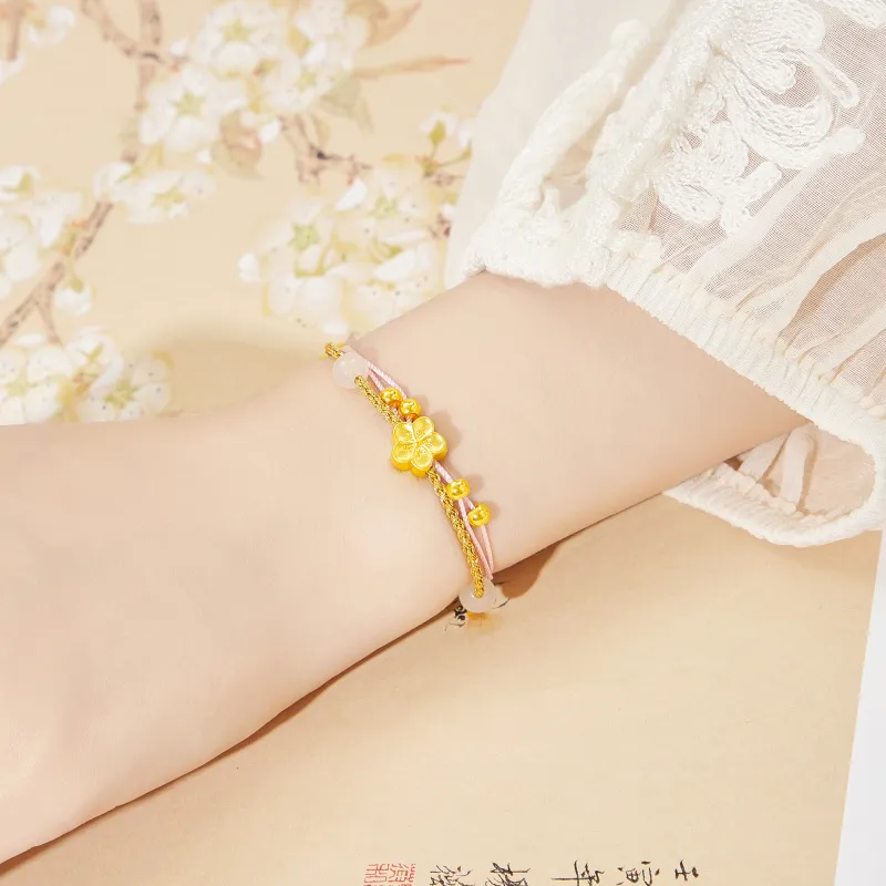 Lao Feng Xiang 925 Sterling Silver Bracelets Women's-1