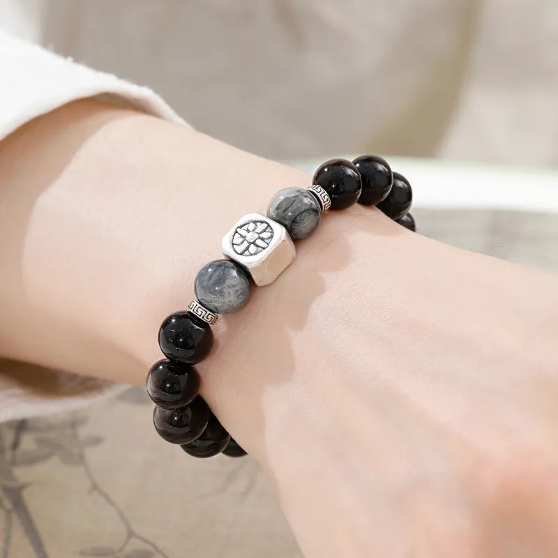 Lao Feng Xiang Natural Chalcedony Bracelets Unisex-9