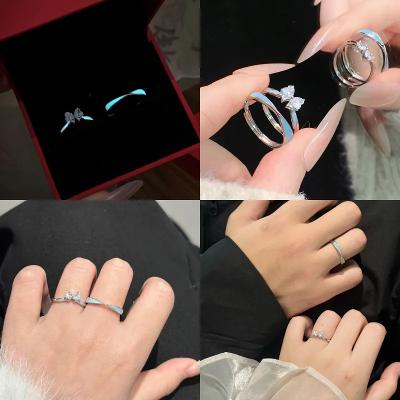 Lao Feng Xiang S925 Silver Rings Women's-1