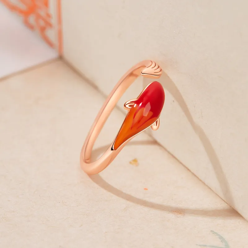 Lao Feng Xiang S925 Silver Rings Women's-3