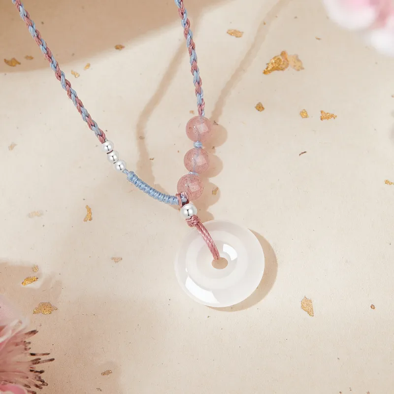 Lao Feng Xiang Chalcedony Necklaces Women's-4