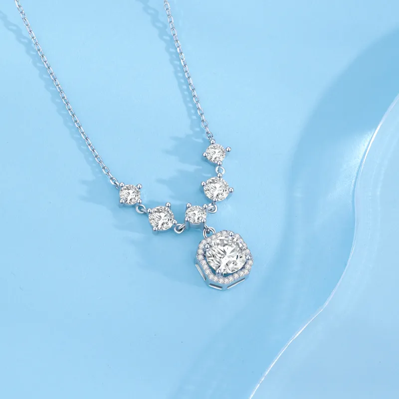 Lao Feng Xiang S925 Silver Necklaces Women's-10