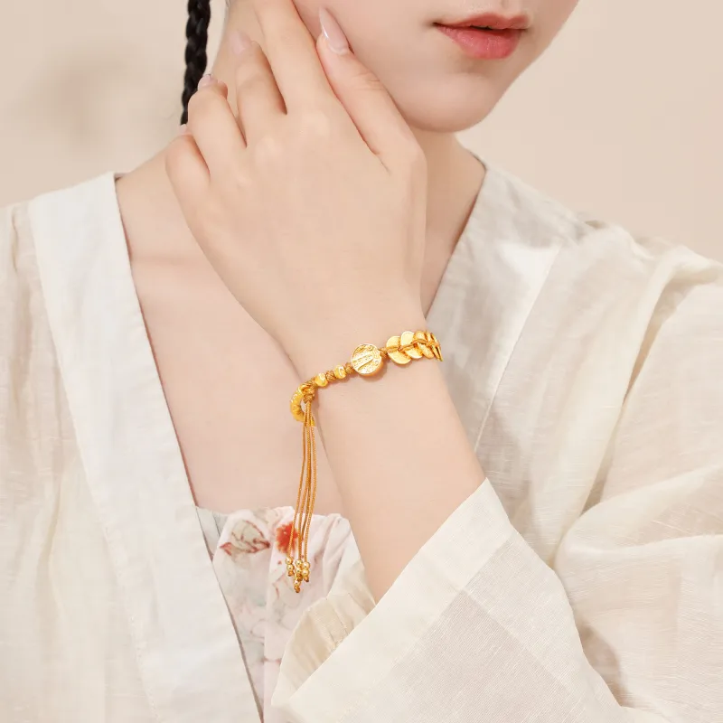 Lao Feng Xiang S925 Silver Bangles Women's-10