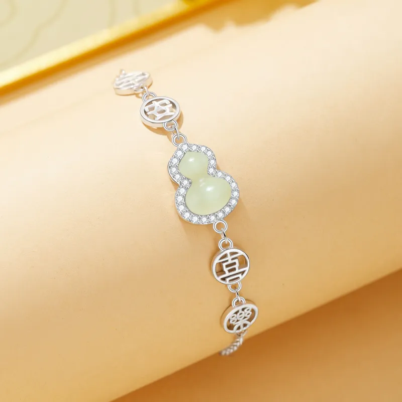 Lao Feng Xiang S925 Sterling Silver Bracelet Girl Women's-1