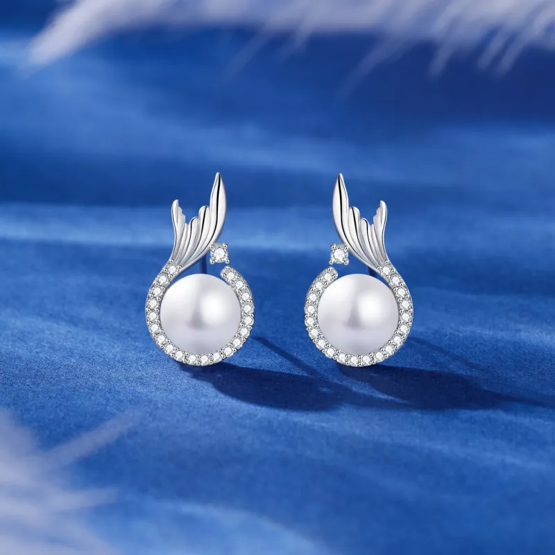 Lao Feng Xiang S925 Silver Earrings Women's-1