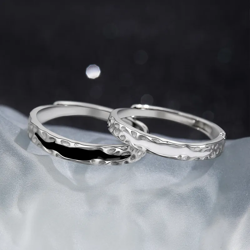Lao Feng Xiang S925 Silver Rings Unisex-5