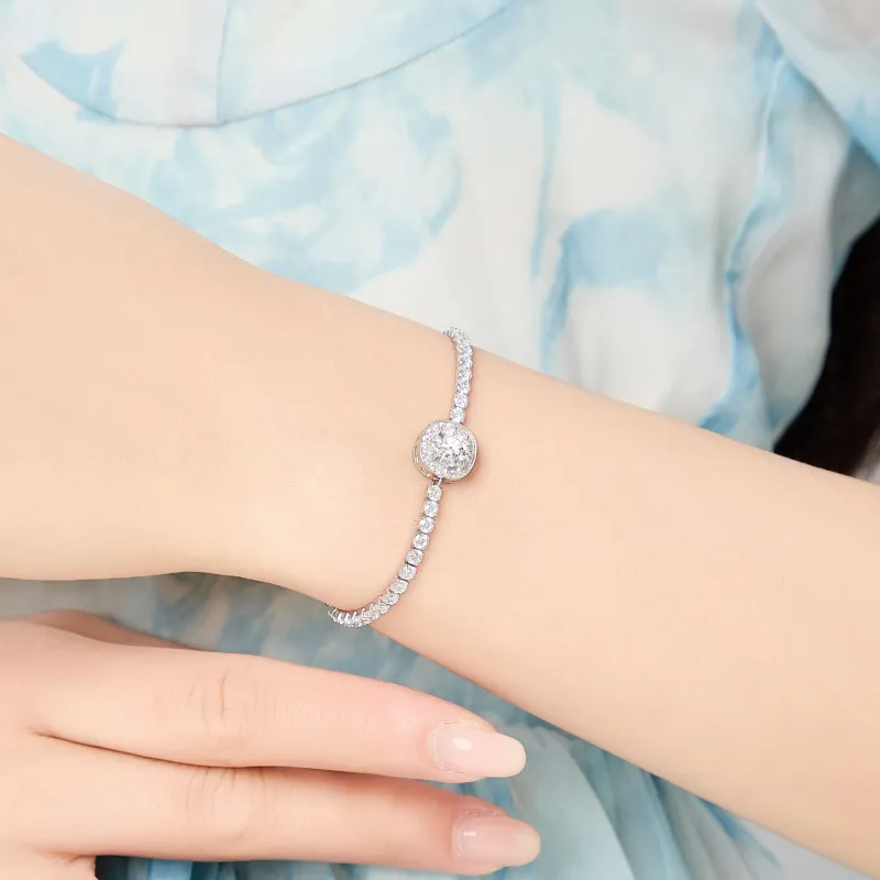 Lao Feng Xiang S925 Silver Bracelets Women's-2