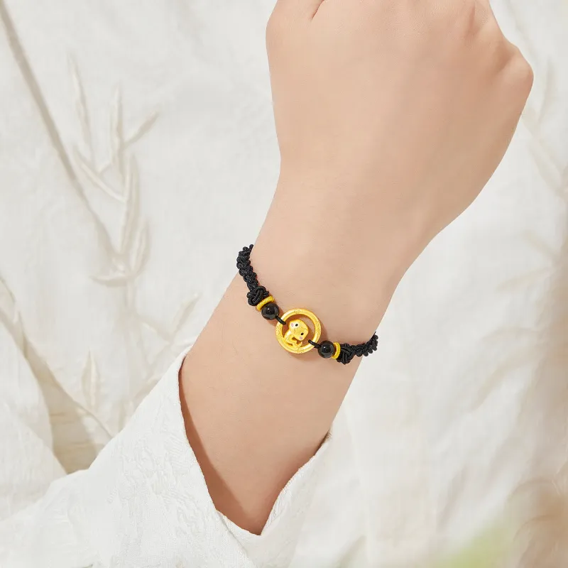 Lao Feng Xiang S925 Silver Bracelets Unisex-6