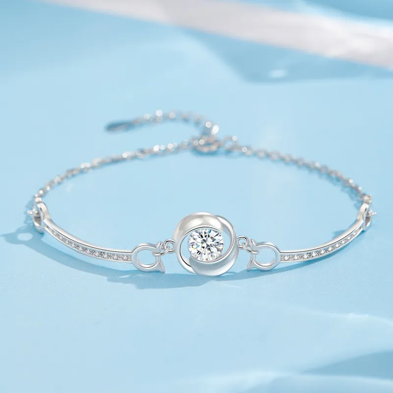 Lao Feng Xiang S999 Fine Silver Bracelets Women's-5