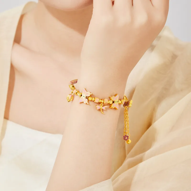 Lao Feng Xiang S925 Silver Bracelets Women's-1