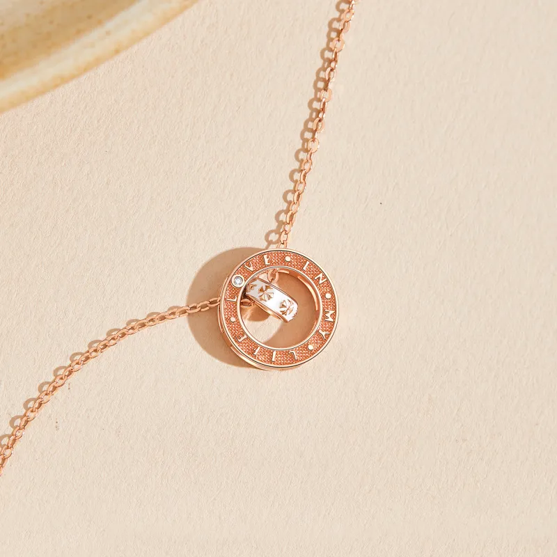 Lao Feng Xiang S925 Silver Necklaces Unisex-9