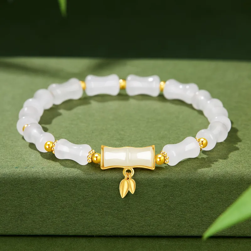 Lao Feng Xiang Natural Chalcedony Bracelets Unisex-2