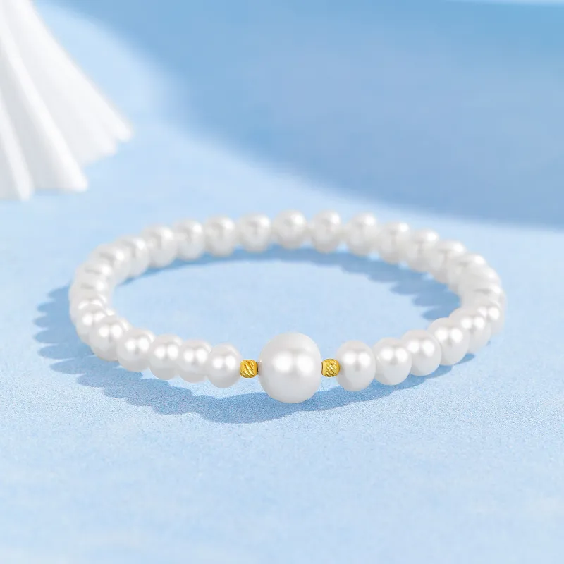 Lao Feng Xiang Pearl Bracelets Women's-1
