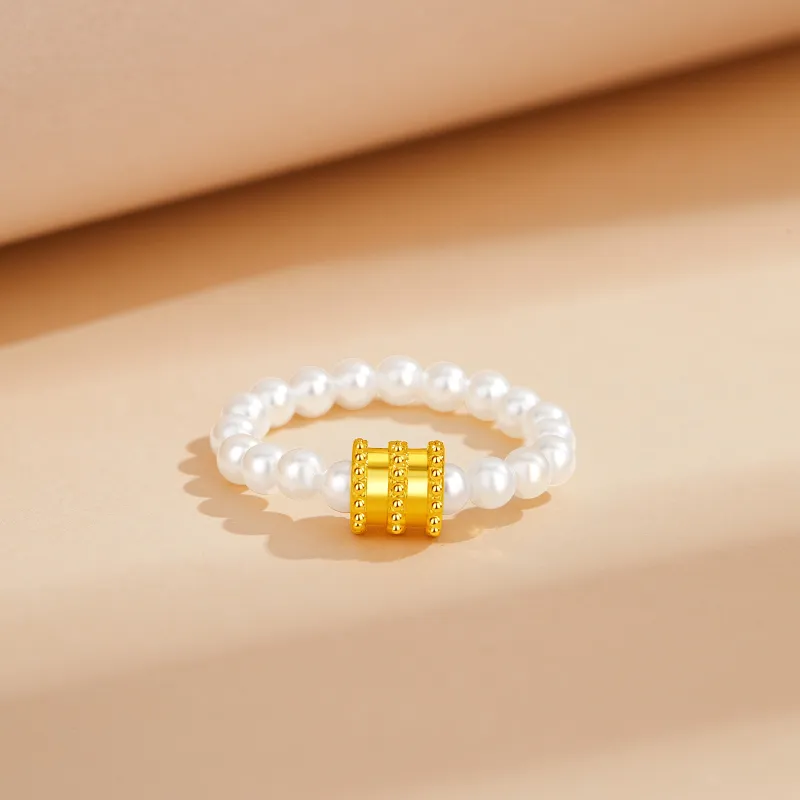 Lao Feng Xiang Gold Rings Women's-5