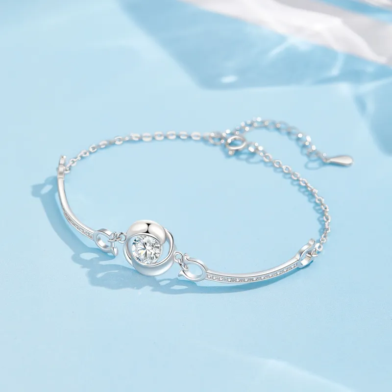 Lao Feng Xiang S999 Fine Silver Bracelets Women's-1