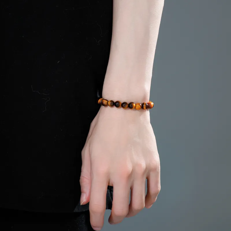 Lao Feng Xiang Tiger's Eye Stone Bracelets Unisex-13