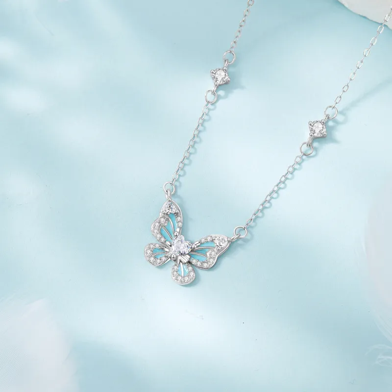 Lao Feng Xiang 925 Sterling Silver Necklaces Women's-12