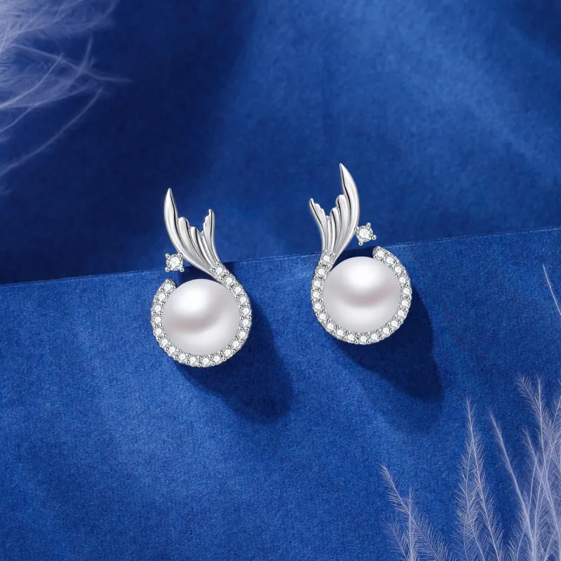 Lao Feng Xiang S925 Silver Earrings Women's-5
