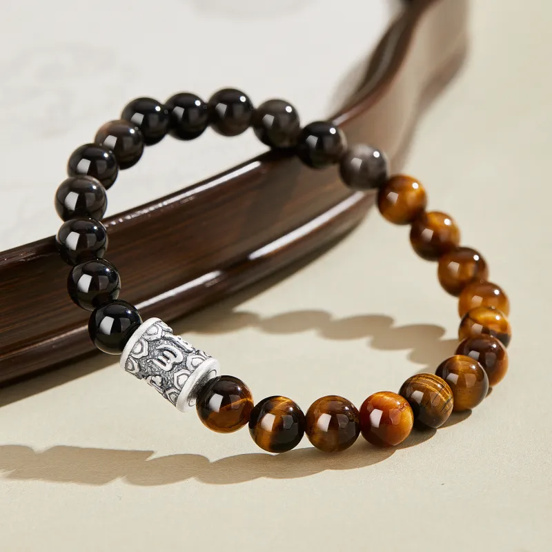 Lao Feng Xiang Tiger's Eye Stone Bracelets Unisex-1