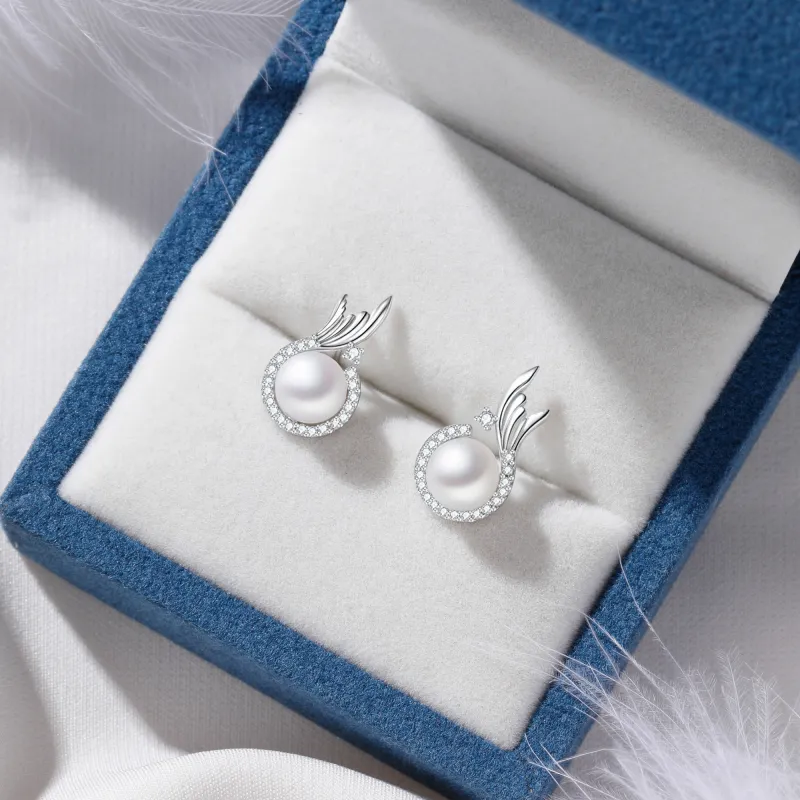 Lao Feng Xiang S925 Silver Earrings Women's-7