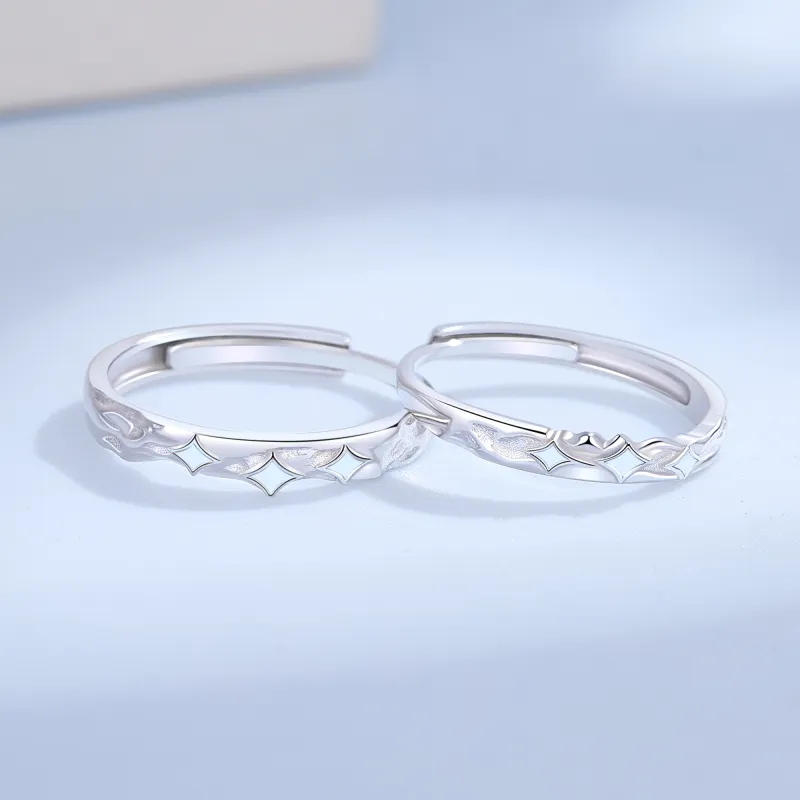 Lao Feng Xiang S925 Silver Rings Unisex-2